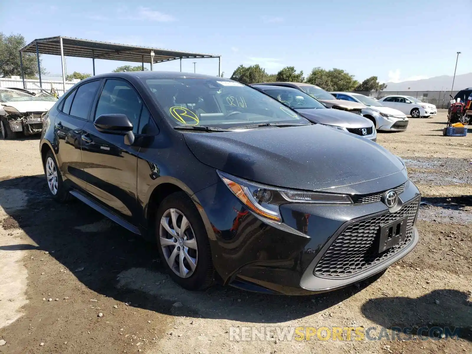 1 Photograph of a damaged car JTDEPMAE5MJ166968 TOYOTA COROLLA 2021