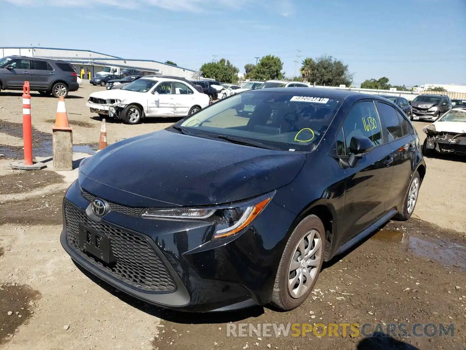 2 Photograph of a damaged car JTDEPMAE5MJ166968 TOYOTA COROLLA 2021