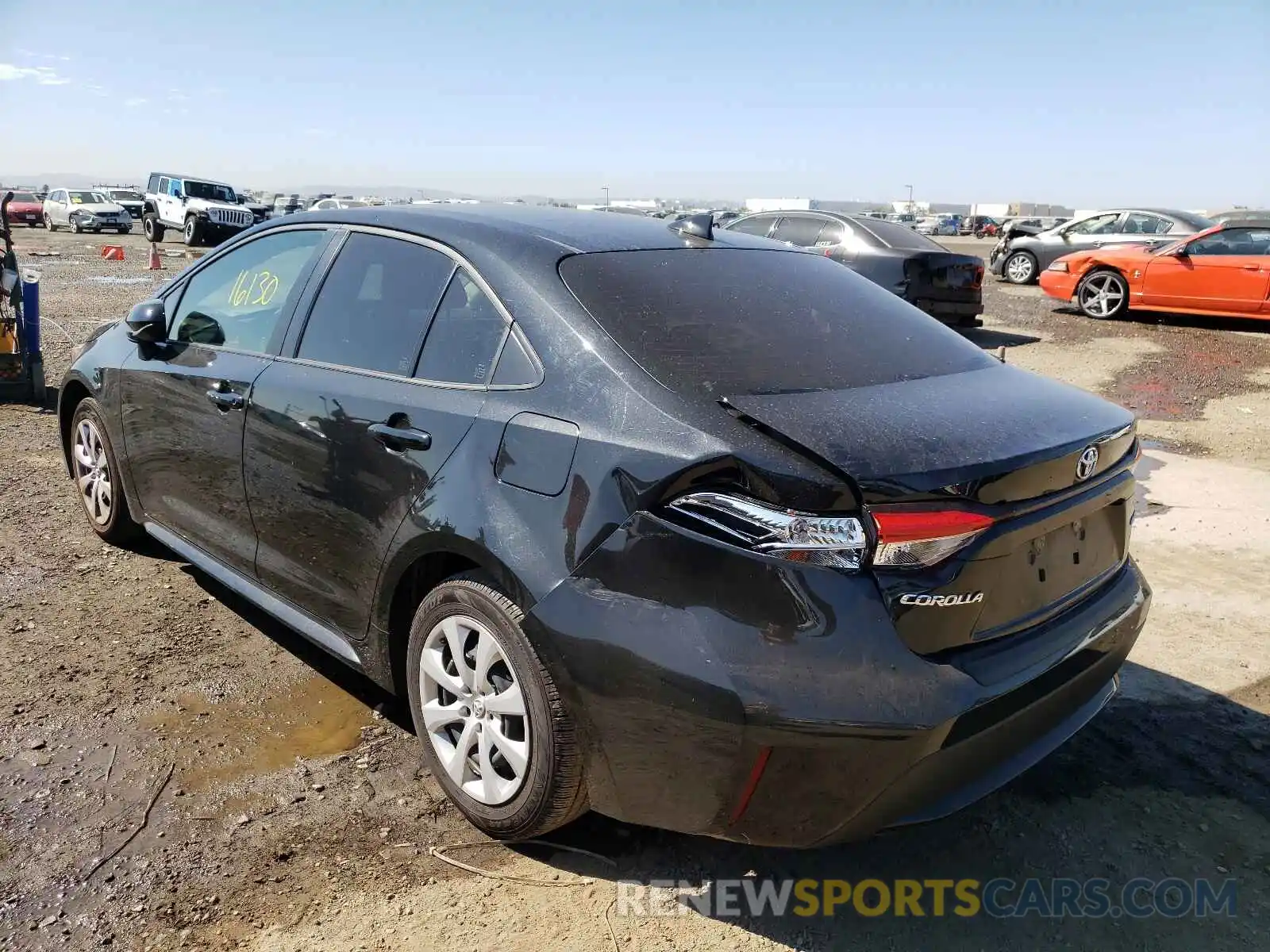 3 Photograph of a damaged car JTDEPMAE5MJ166968 TOYOTA COROLLA 2021