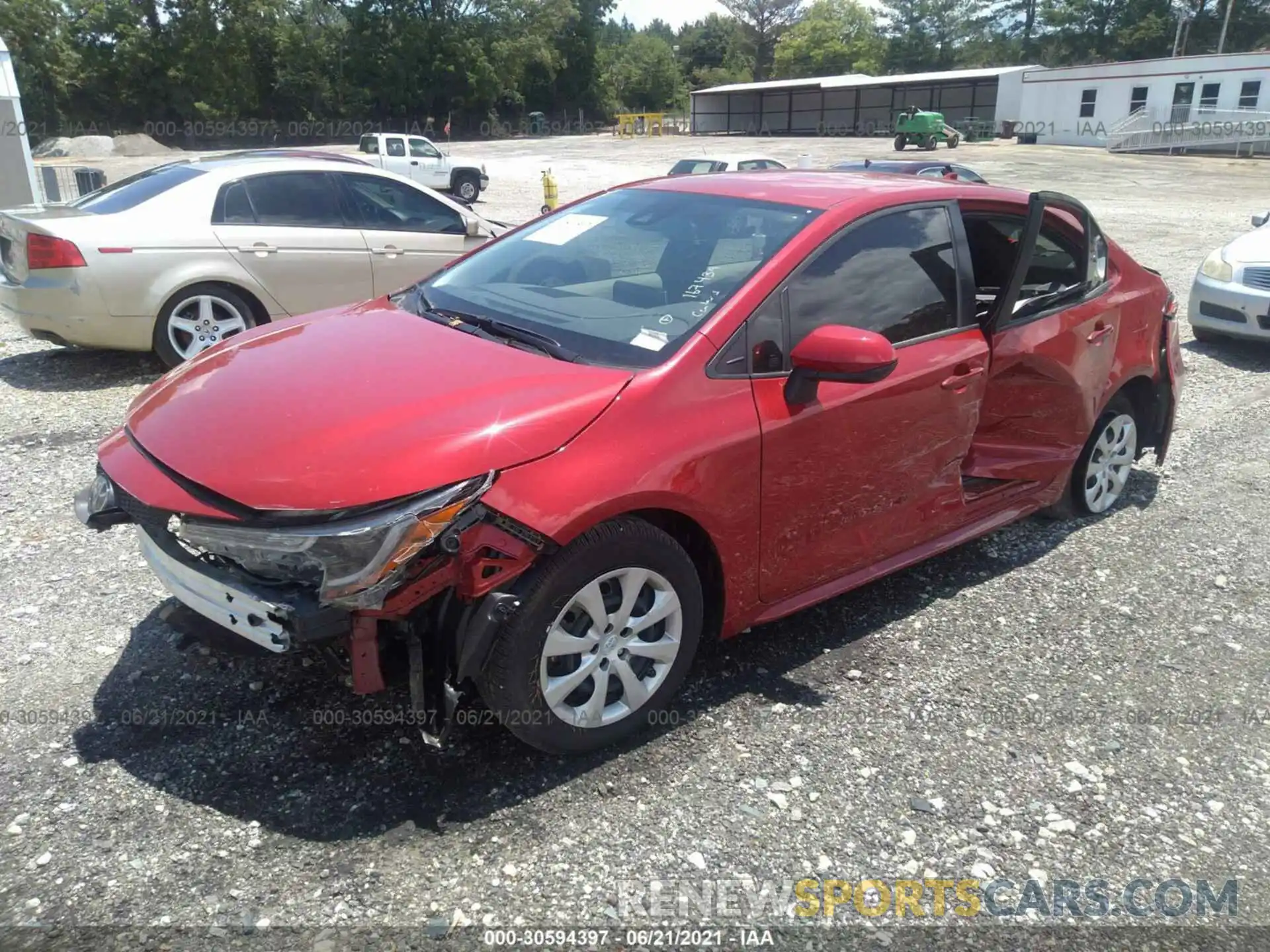 2 Photograph of a damaged car JTDEPMAE5MJ167439 TOYOTA COROLLA 2021