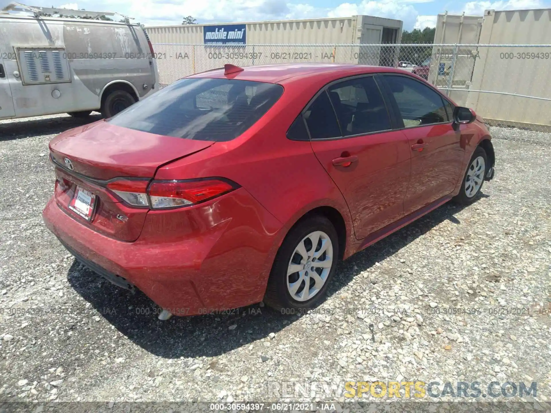 4 Photograph of a damaged car JTDEPMAE5MJ167439 TOYOTA COROLLA 2021