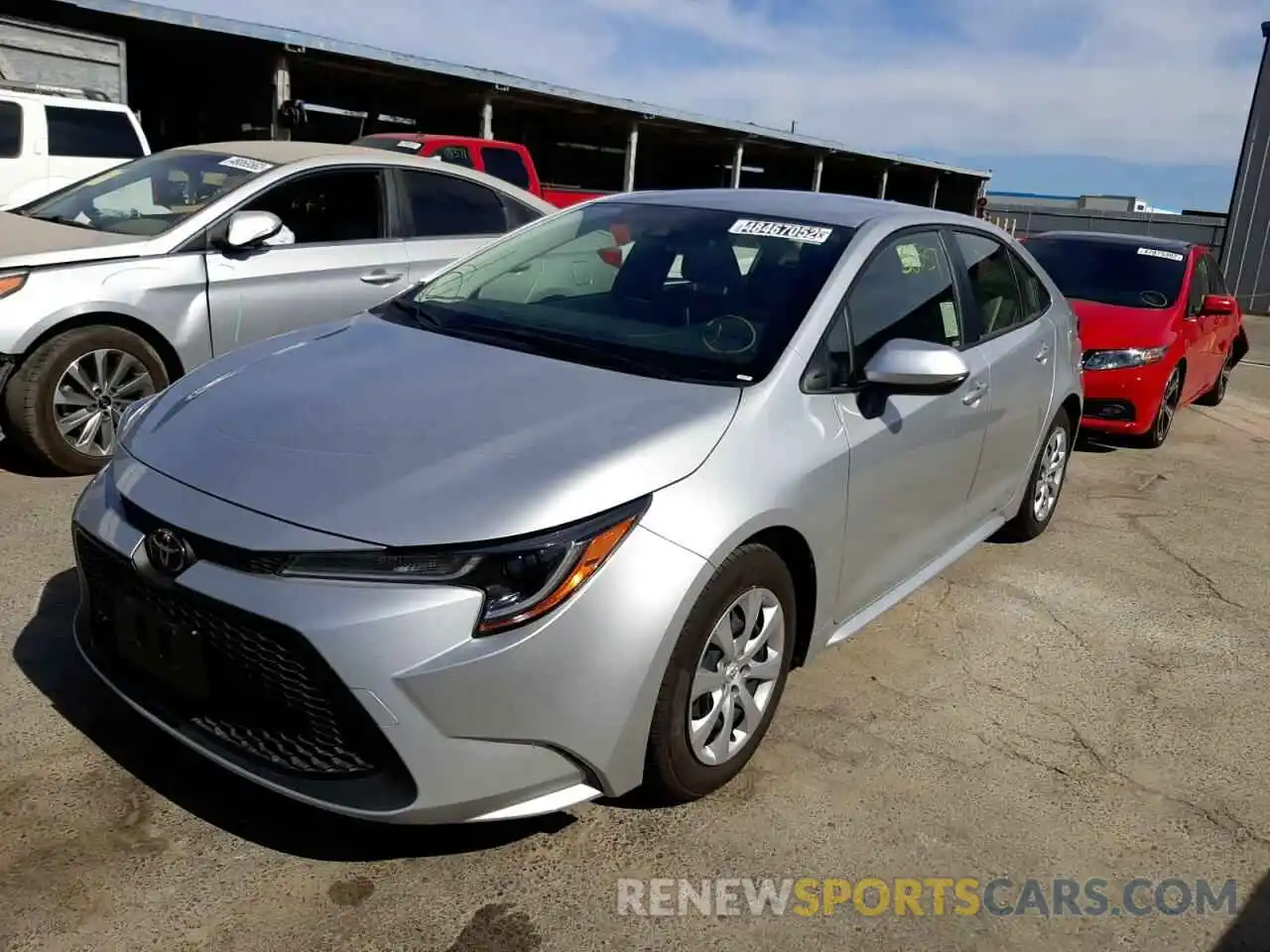 2 Photograph of a damaged car JTDEPMAE5MJ167456 TOYOTA COROLLA 2021