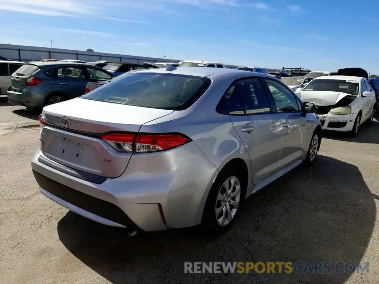 4 Photograph of a damaged car JTDEPMAE5MJ167456 TOYOTA COROLLA 2021