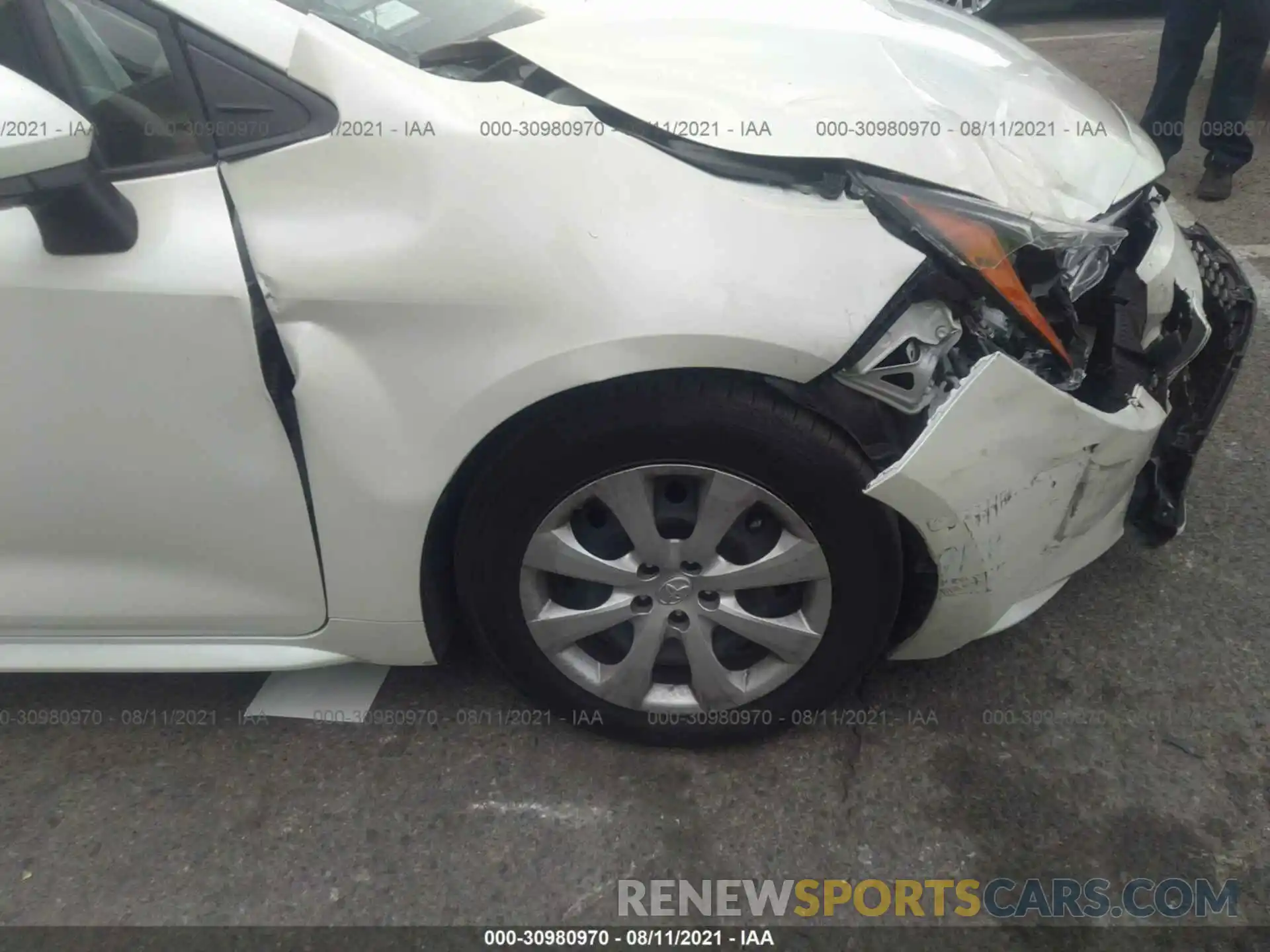 6 Photograph of a damaged car JTDEPMAE5MJ168039 TOYOTA COROLLA 2021