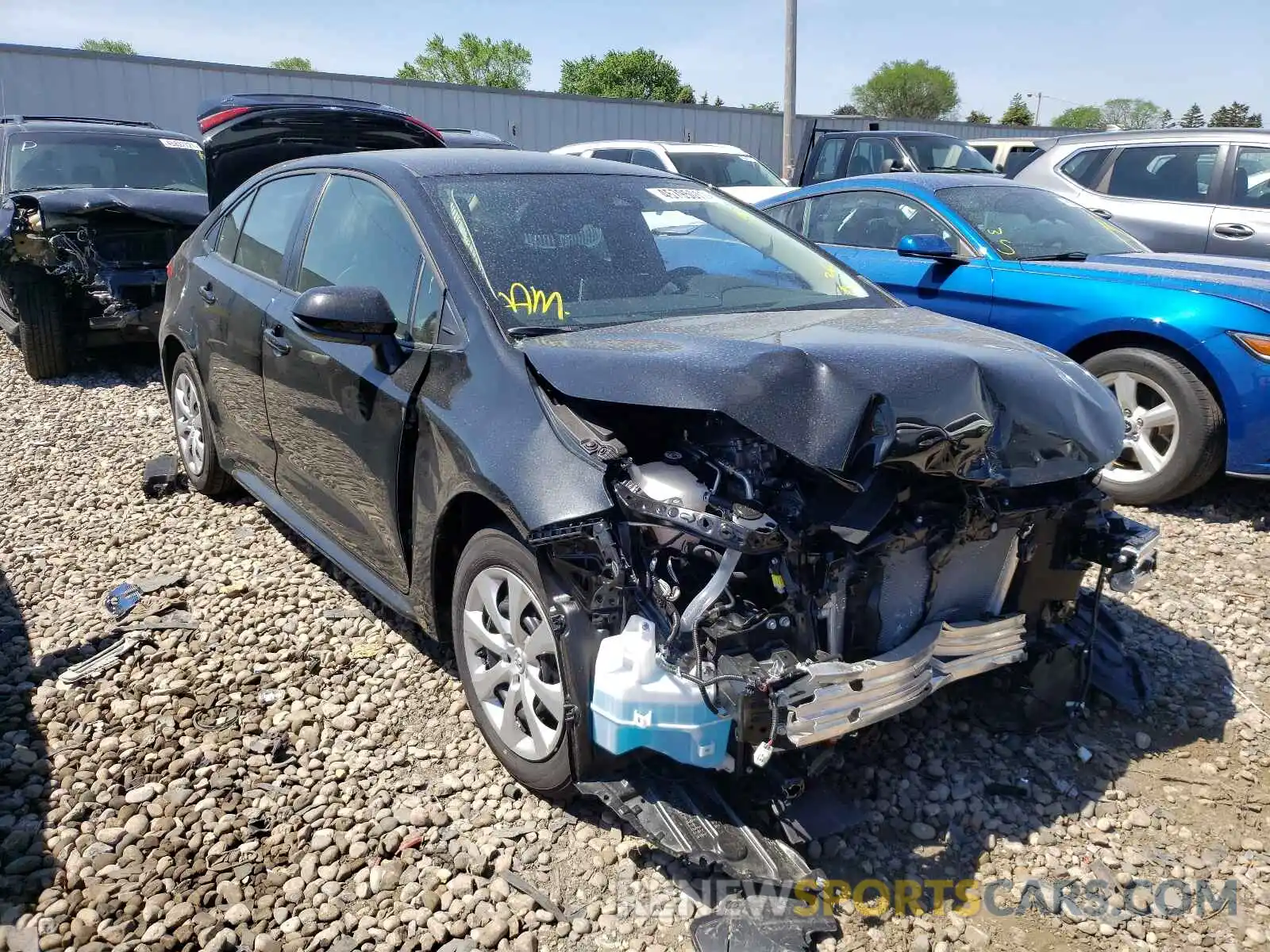 1 Photograph of a damaged car JTDEPMAE5MJ169482 TOYOTA COROLLA 2021