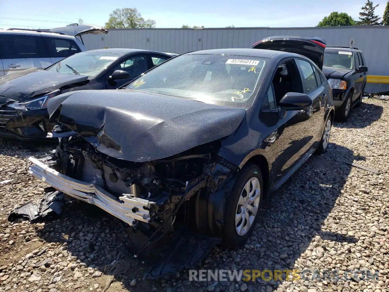 2 Photograph of a damaged car JTDEPMAE5MJ169482 TOYOTA COROLLA 2021