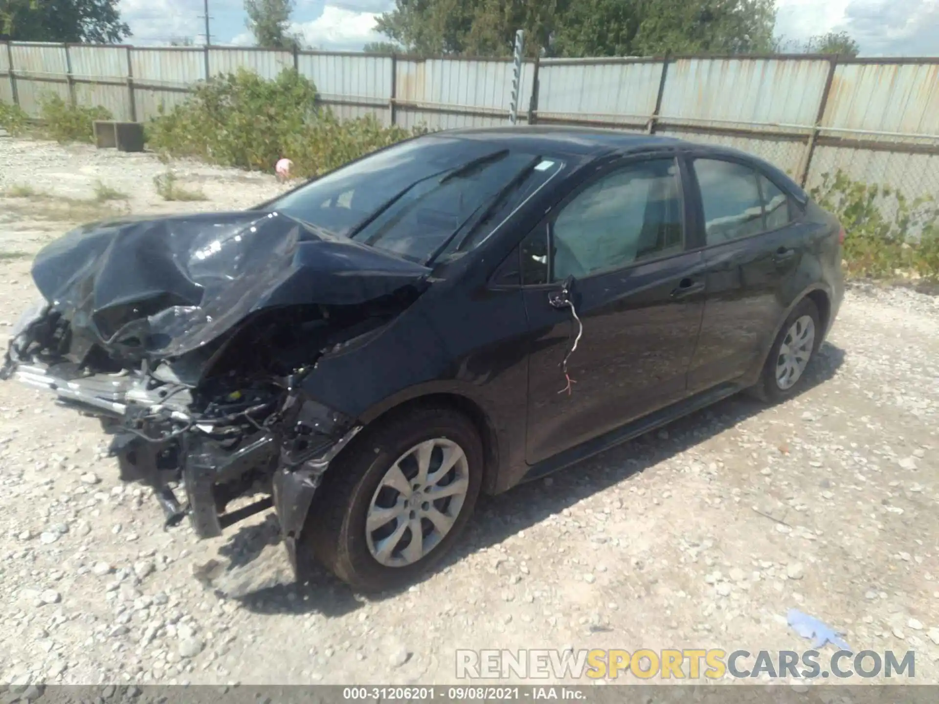 2 Photograph of a damaged car JTDEPMAE5MJ171474 TOYOTA COROLLA 2021