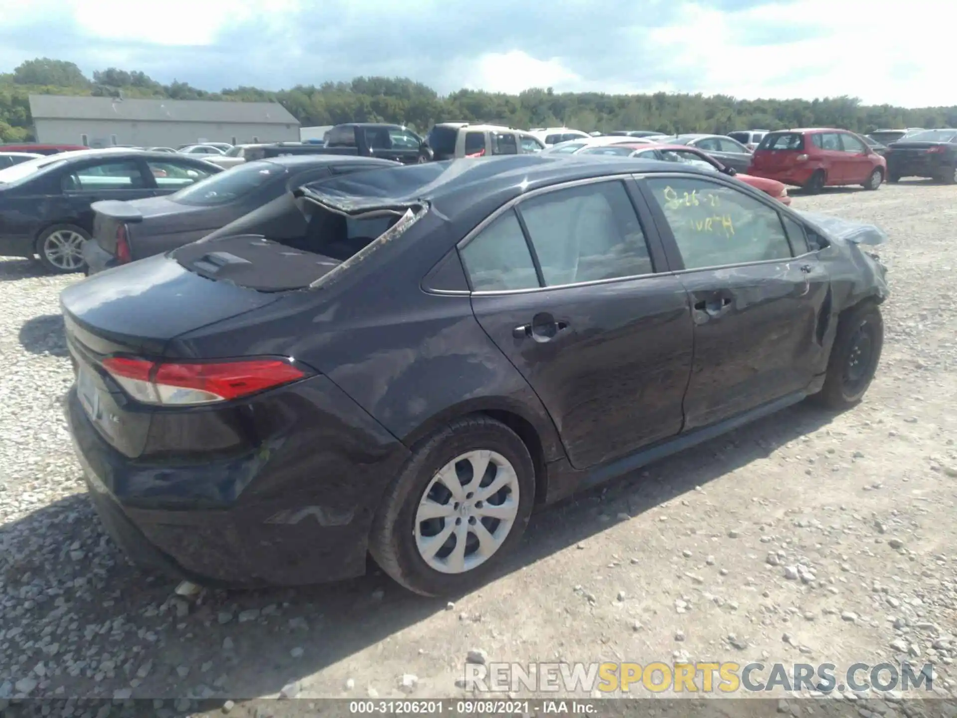 4 Photograph of a damaged car JTDEPMAE5MJ171474 TOYOTA COROLLA 2021