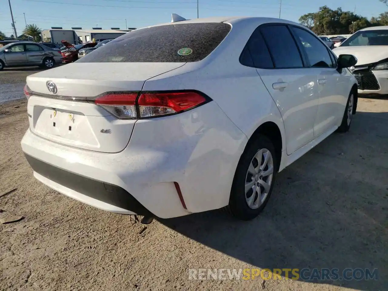 4 Photograph of a damaged car JTDEPMAE5MJ172320 TOYOTA COROLLA 2021