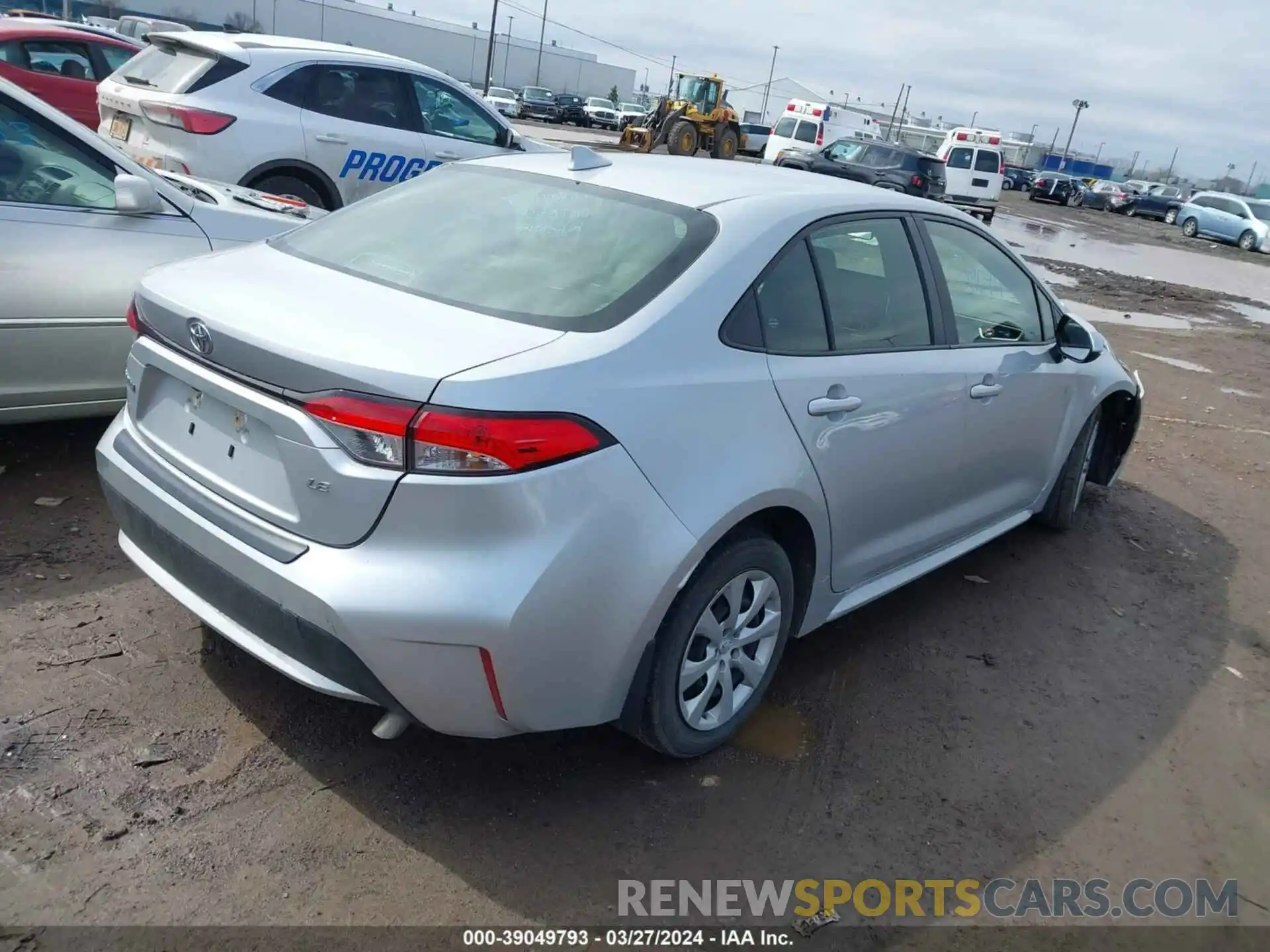 4 Photograph of a damaged car JTDEPMAE5MJ172561 TOYOTA COROLLA 2021