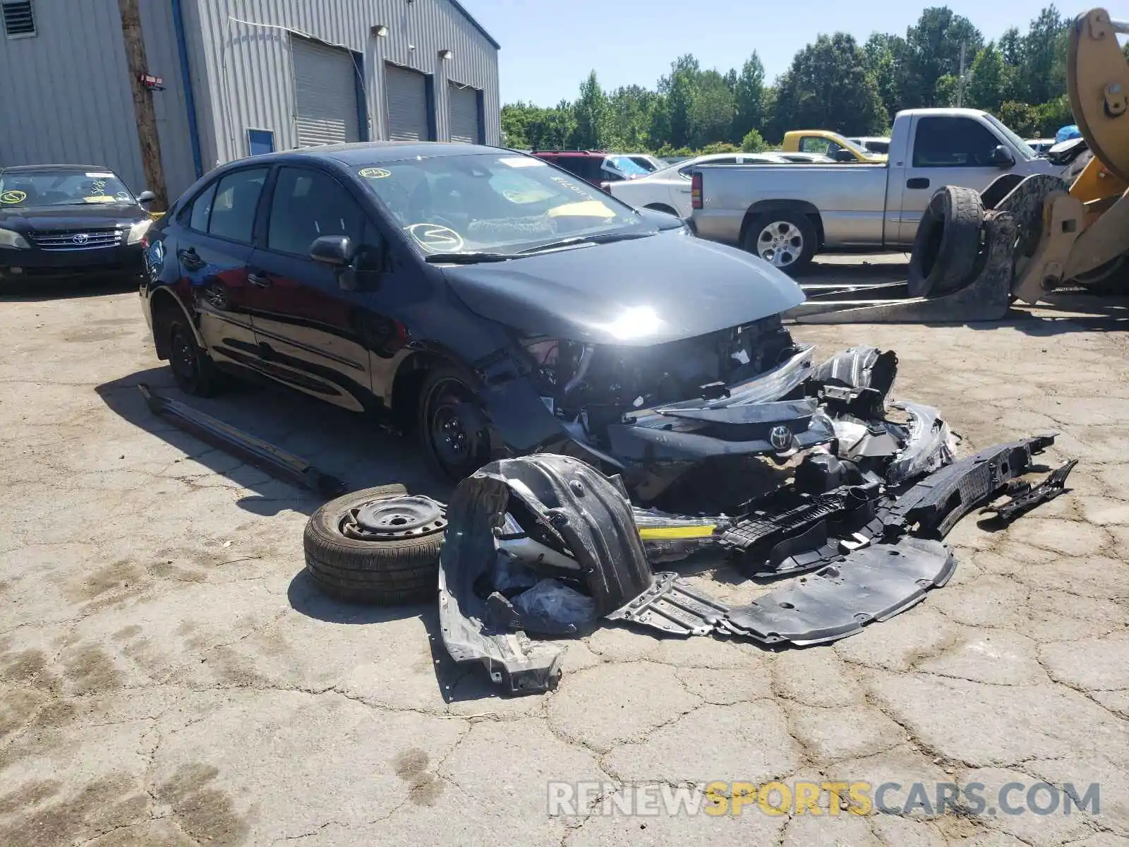 1 Photograph of a damaged car JTDEPMAE5MJ172656 TOYOTA COROLLA 2021