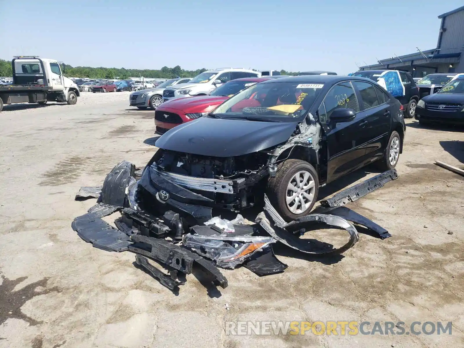 2 Photograph of a damaged car JTDEPMAE5MJ172656 TOYOTA COROLLA 2021