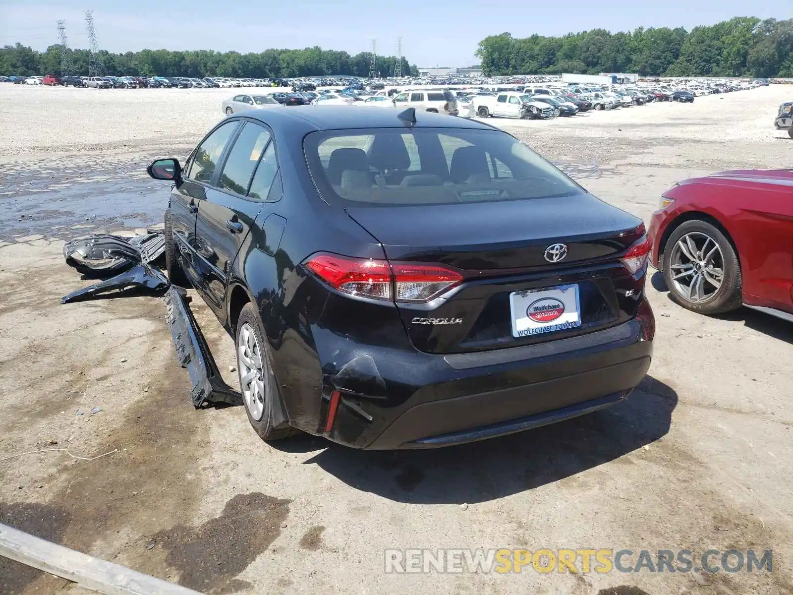 3 Photograph of a damaged car JTDEPMAE5MJ172656 TOYOTA COROLLA 2021