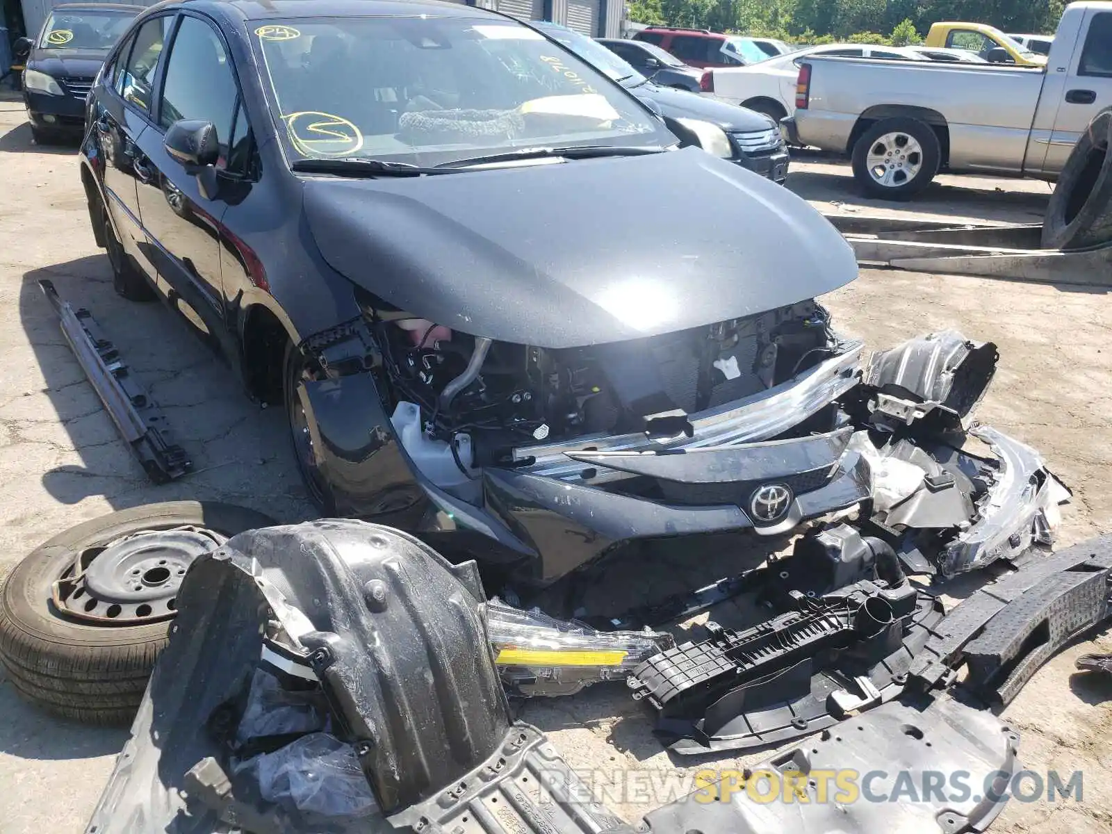 9 Photograph of a damaged car JTDEPMAE5MJ172656 TOYOTA COROLLA 2021