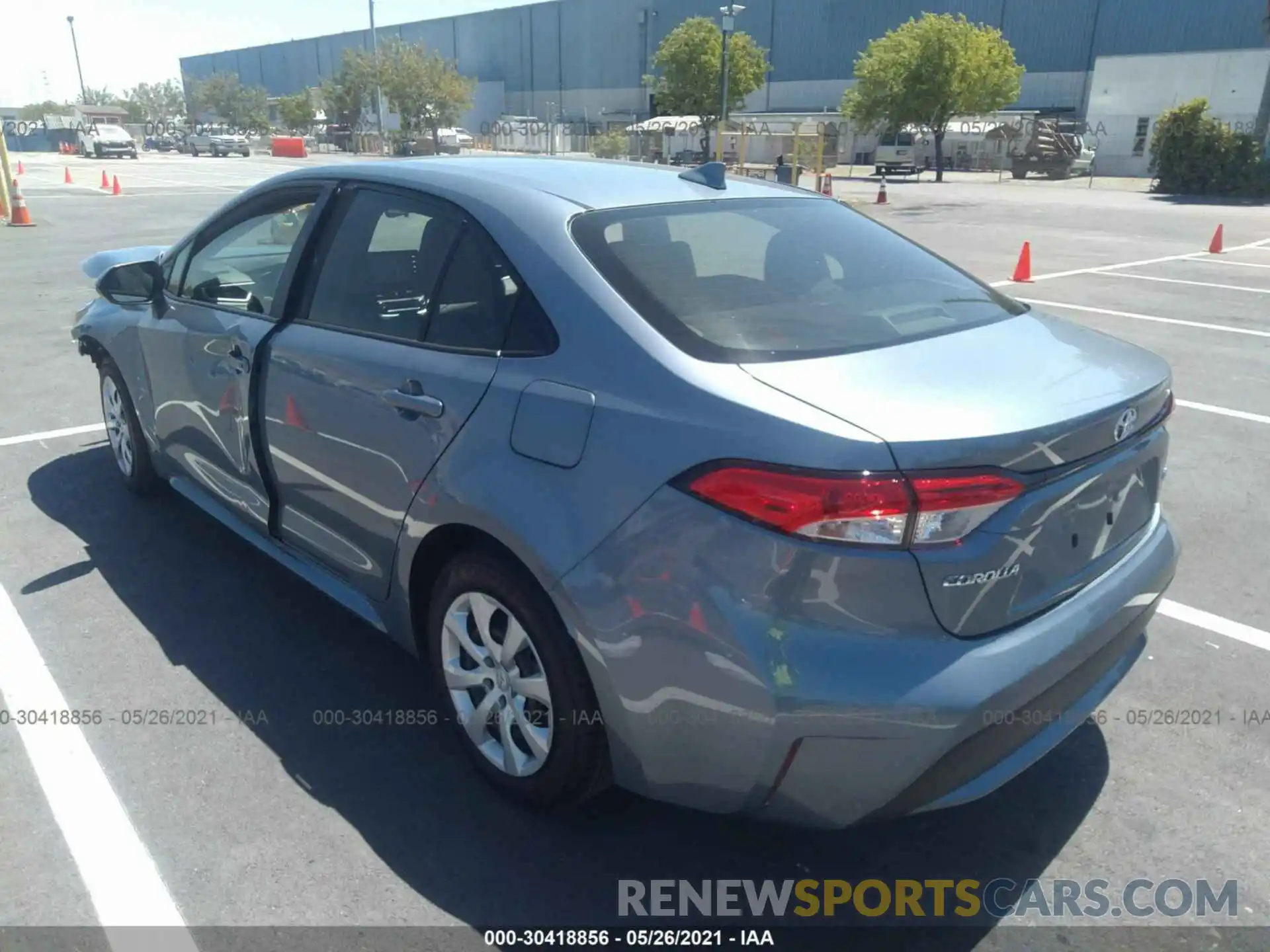 3 Photograph of a damaged car JTDEPMAE5MJ173628 TOYOTA COROLLA 2021