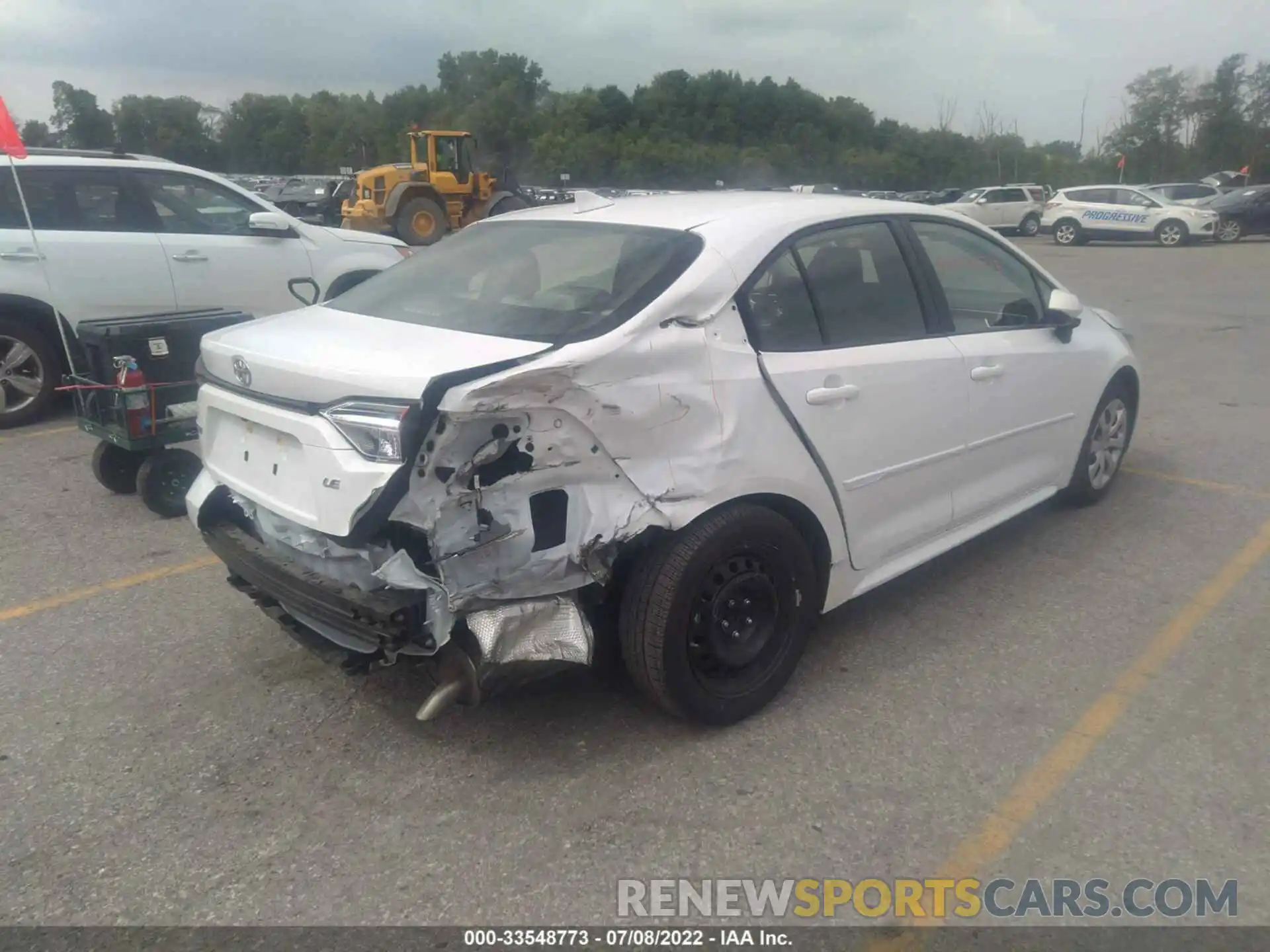 4 Photograph of a damaged car JTDEPMAE5MJ174889 TOYOTA COROLLA 2021