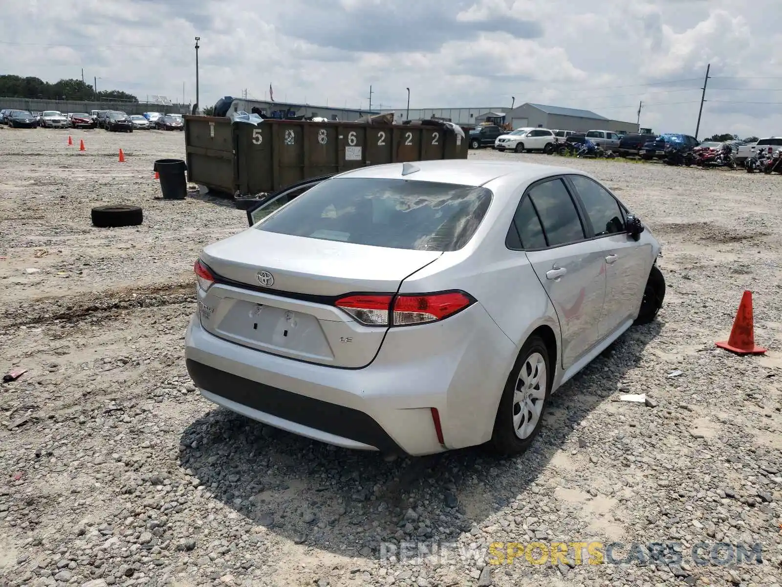 4 Photograph of a damaged car JTDEPMAE5MJ176576 TOYOTA COROLLA 2021