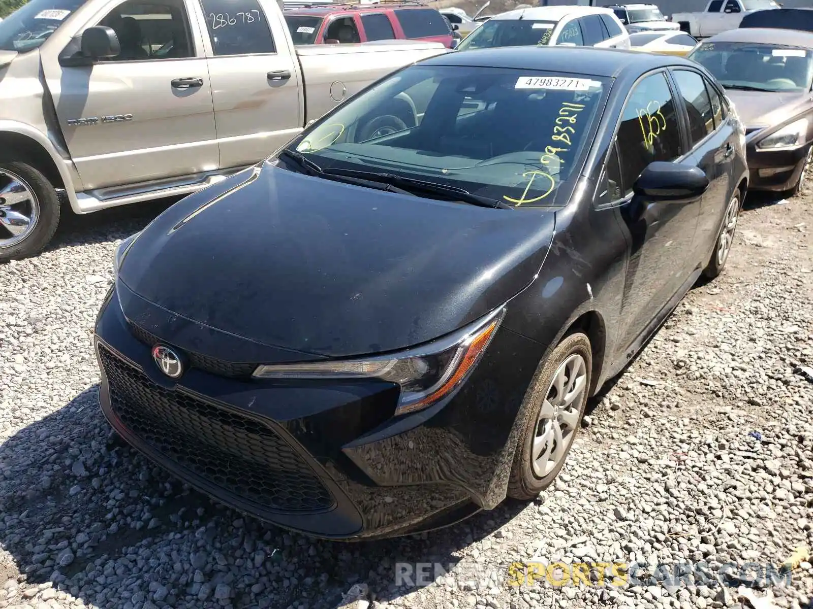 2 Photograph of a damaged car JTDEPMAE5MJ176691 TOYOTA COROLLA 2021