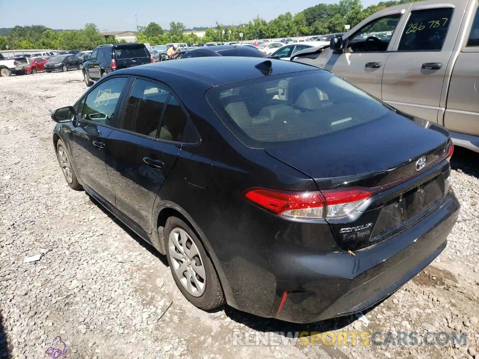 3 Photograph of a damaged car JTDEPMAE5MJ176691 TOYOTA COROLLA 2021