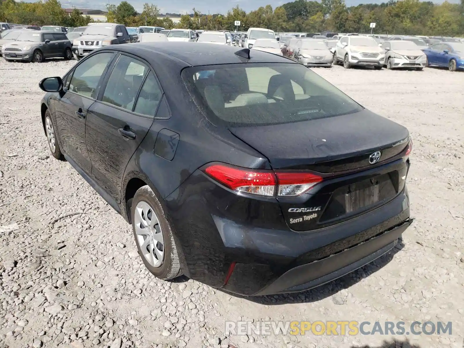 3 Photograph of a damaged car JTDEPMAE5MJ179395 TOYOTA COROLLA 2021