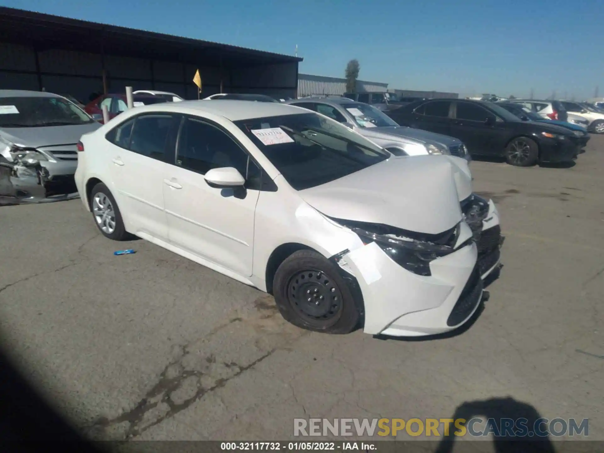 1 Photograph of a damaged car JTDEPMAE5MJ179414 TOYOTA COROLLA 2021