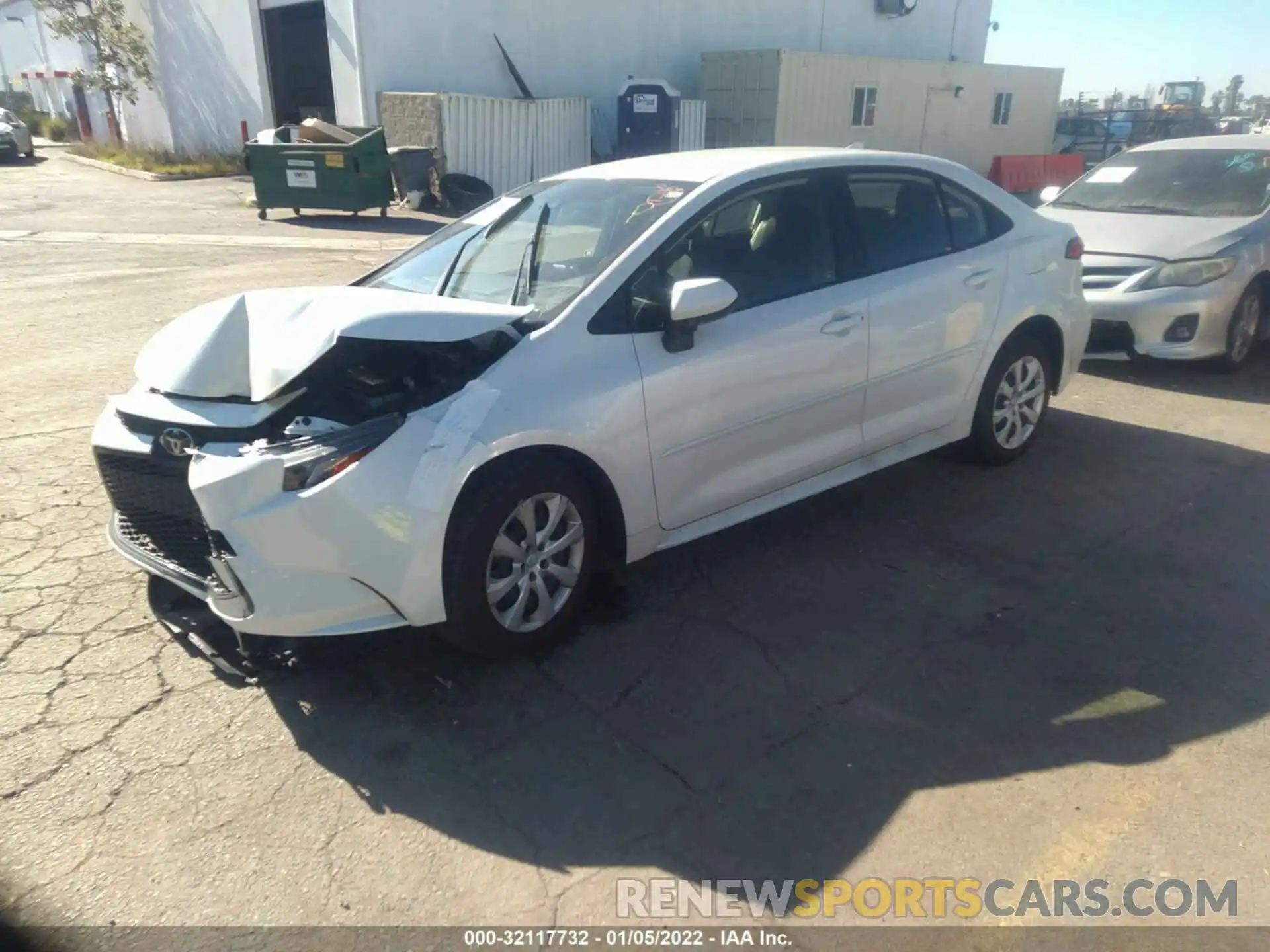 2 Photograph of a damaged car JTDEPMAE5MJ179414 TOYOTA COROLLA 2021