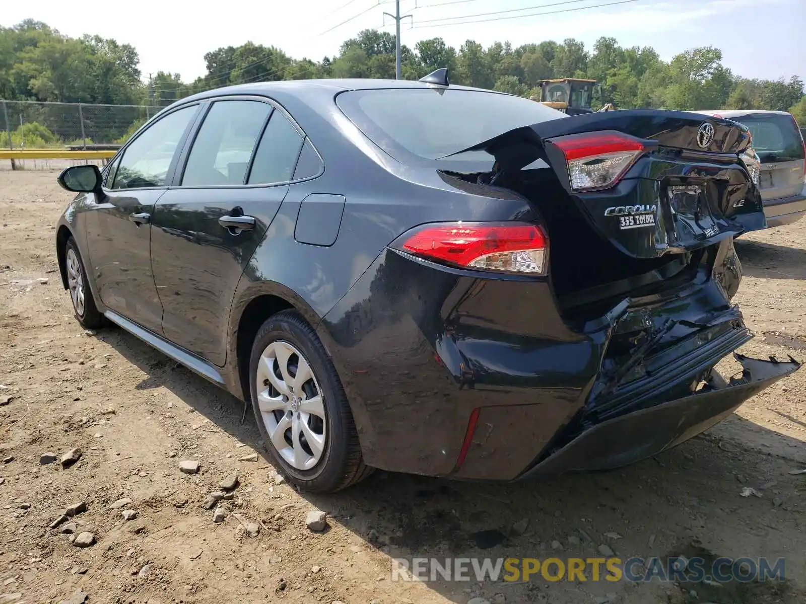 3 Photograph of a damaged car JTDEPMAE5MJ180434 TOYOTA COROLLA 2021