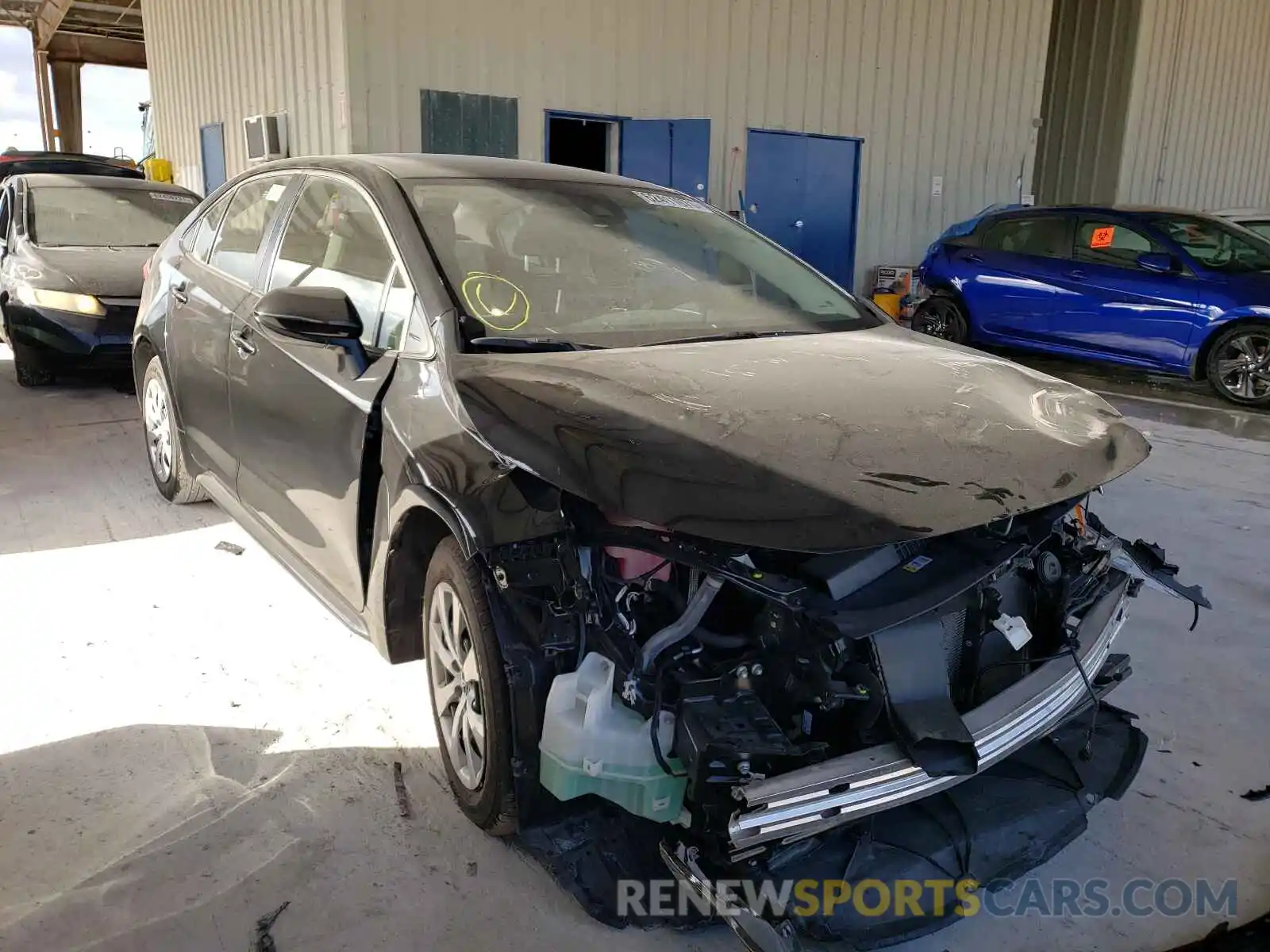 1 Photograph of a damaged car JTDEPMAE5MJ180708 TOYOTA COROLLA 2021