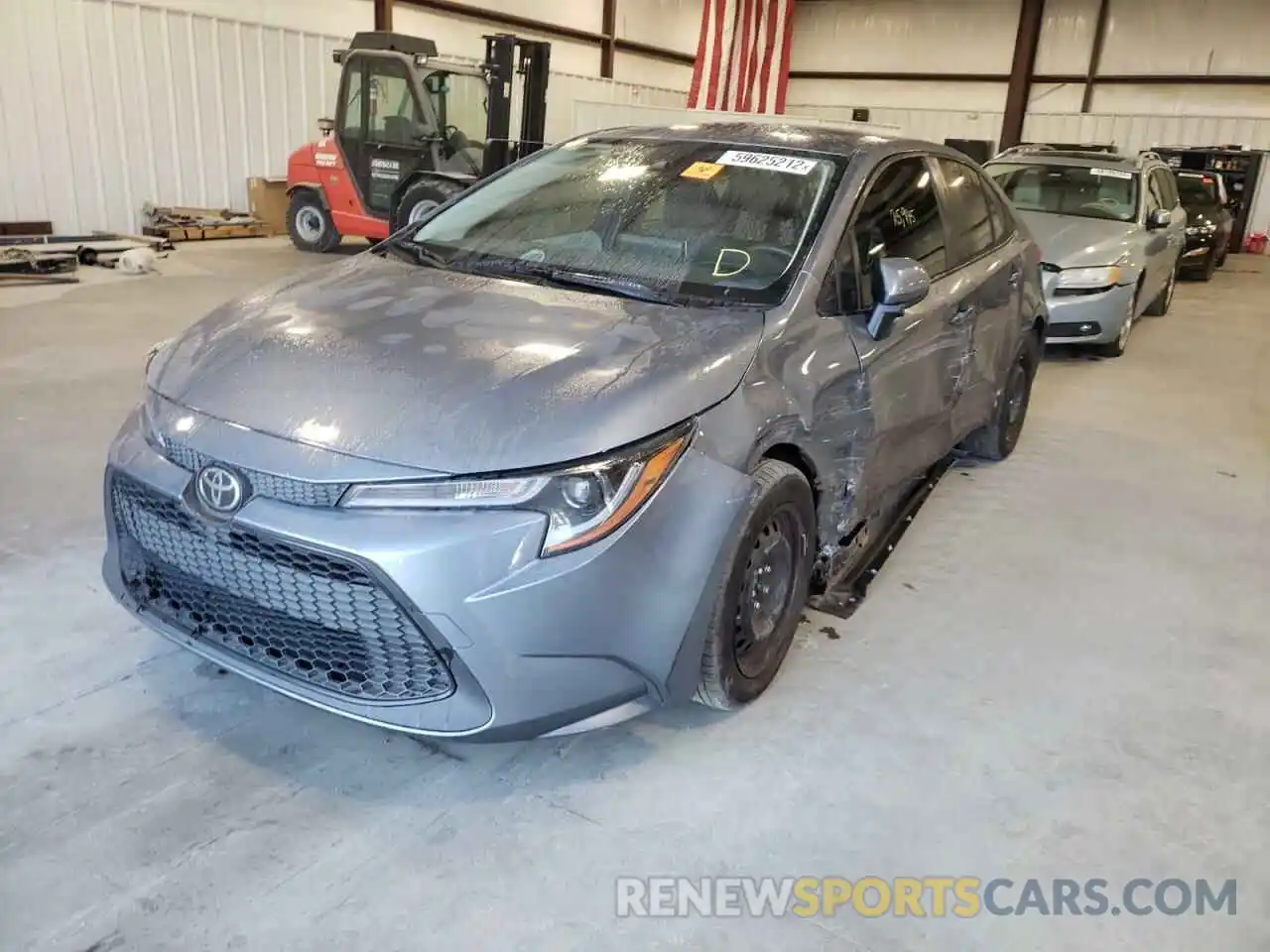 2 Photograph of a damaged car JTDEPMAE5MJ182118 TOYOTA COROLLA 2021