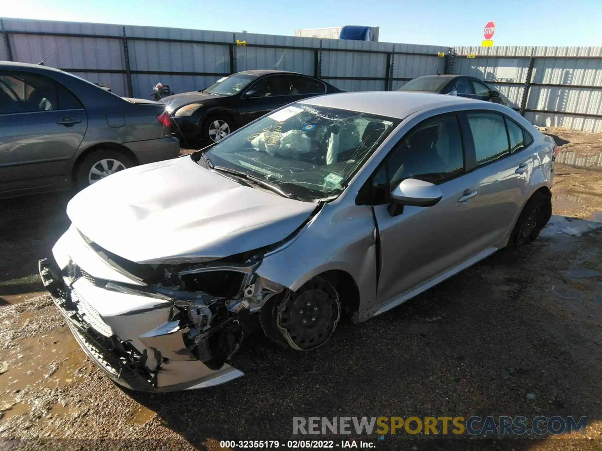 2 Photograph of a damaged car JTDEPMAE5MJ182197 TOYOTA COROLLA 2021