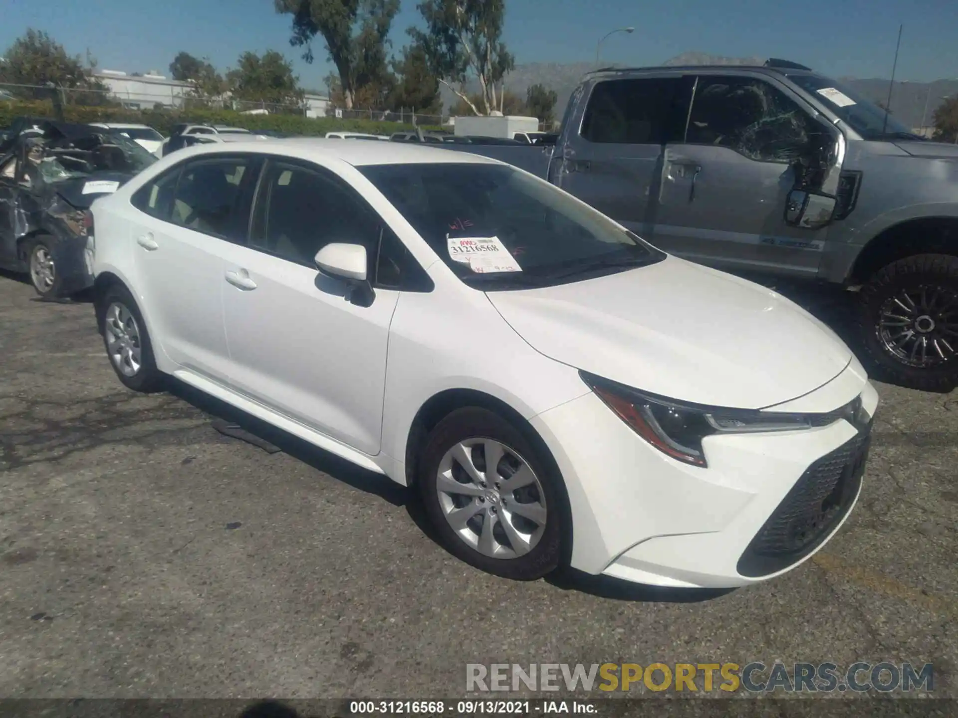 1 Photograph of a damaged car JTDEPMAE5MJ183804 TOYOTA COROLLA 2021