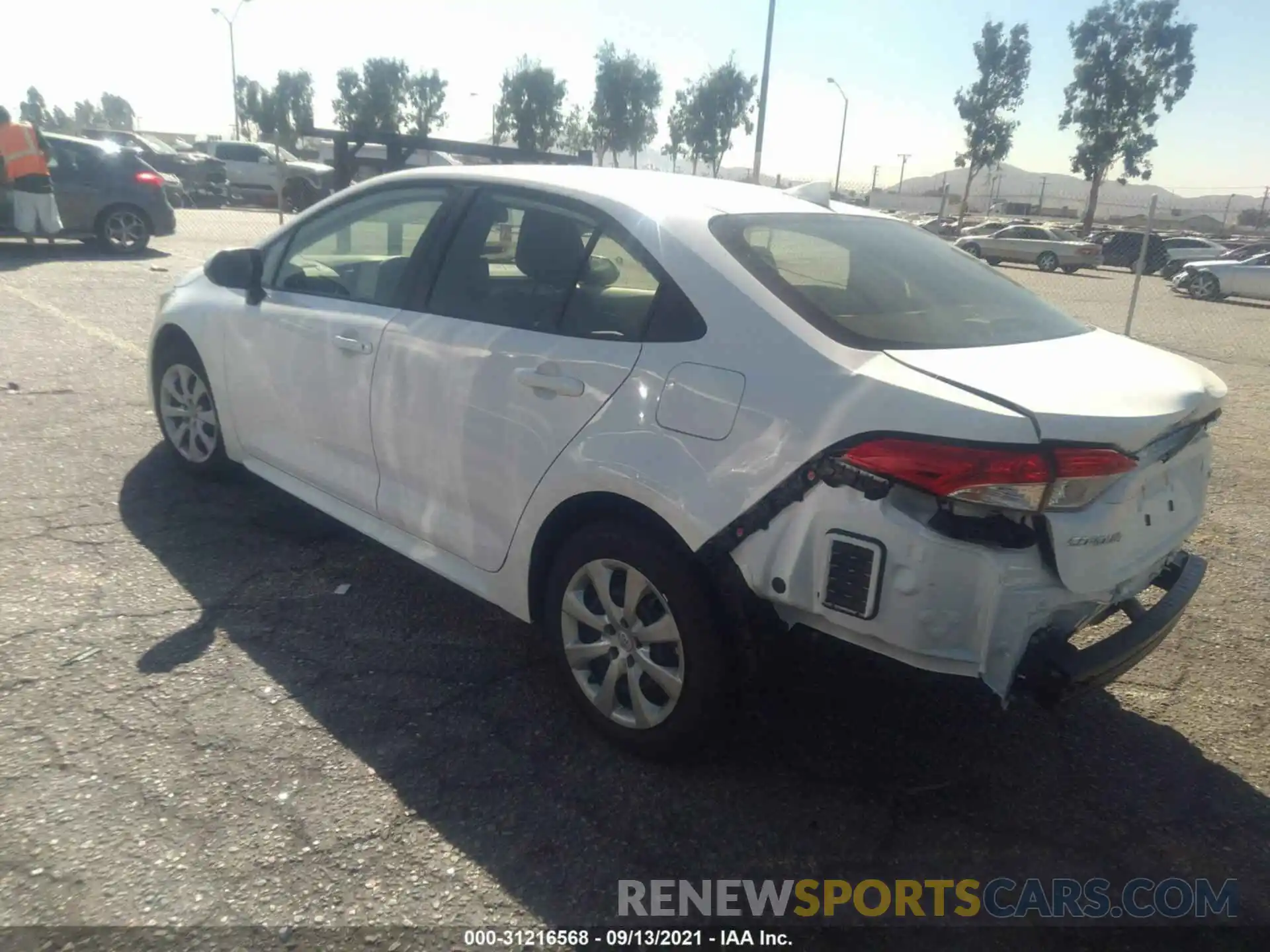 3 Photograph of a damaged car JTDEPMAE5MJ183804 TOYOTA COROLLA 2021