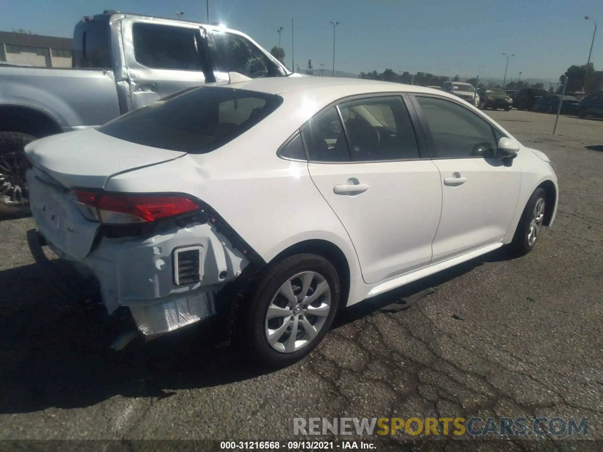 4 Photograph of a damaged car JTDEPMAE5MJ183804 TOYOTA COROLLA 2021