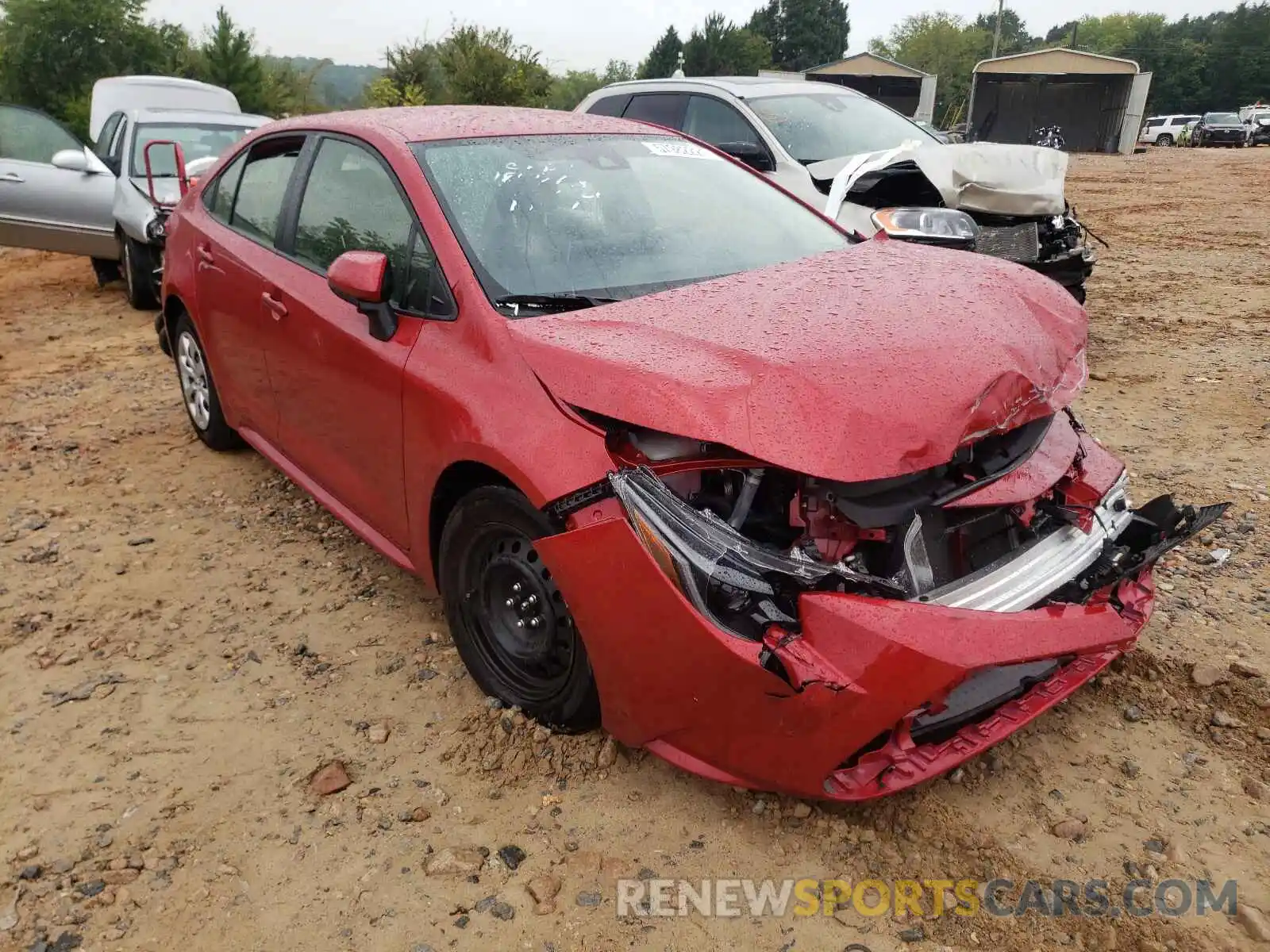 1 Photograph of a damaged car JTDEPMAE5MJ184743 TOYOTA COROLLA 2021