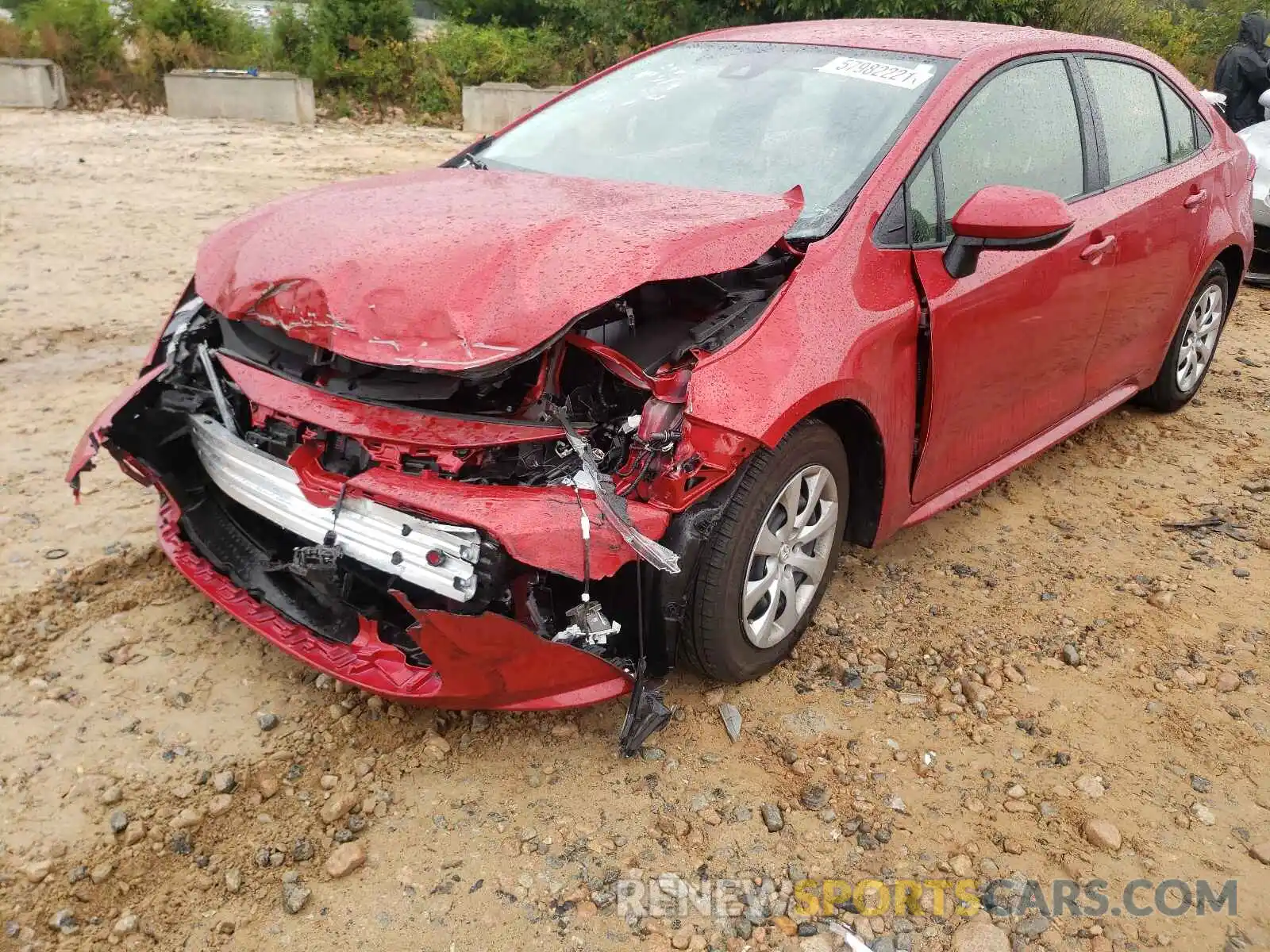 2 Photograph of a damaged car JTDEPMAE5MJ184743 TOYOTA COROLLA 2021