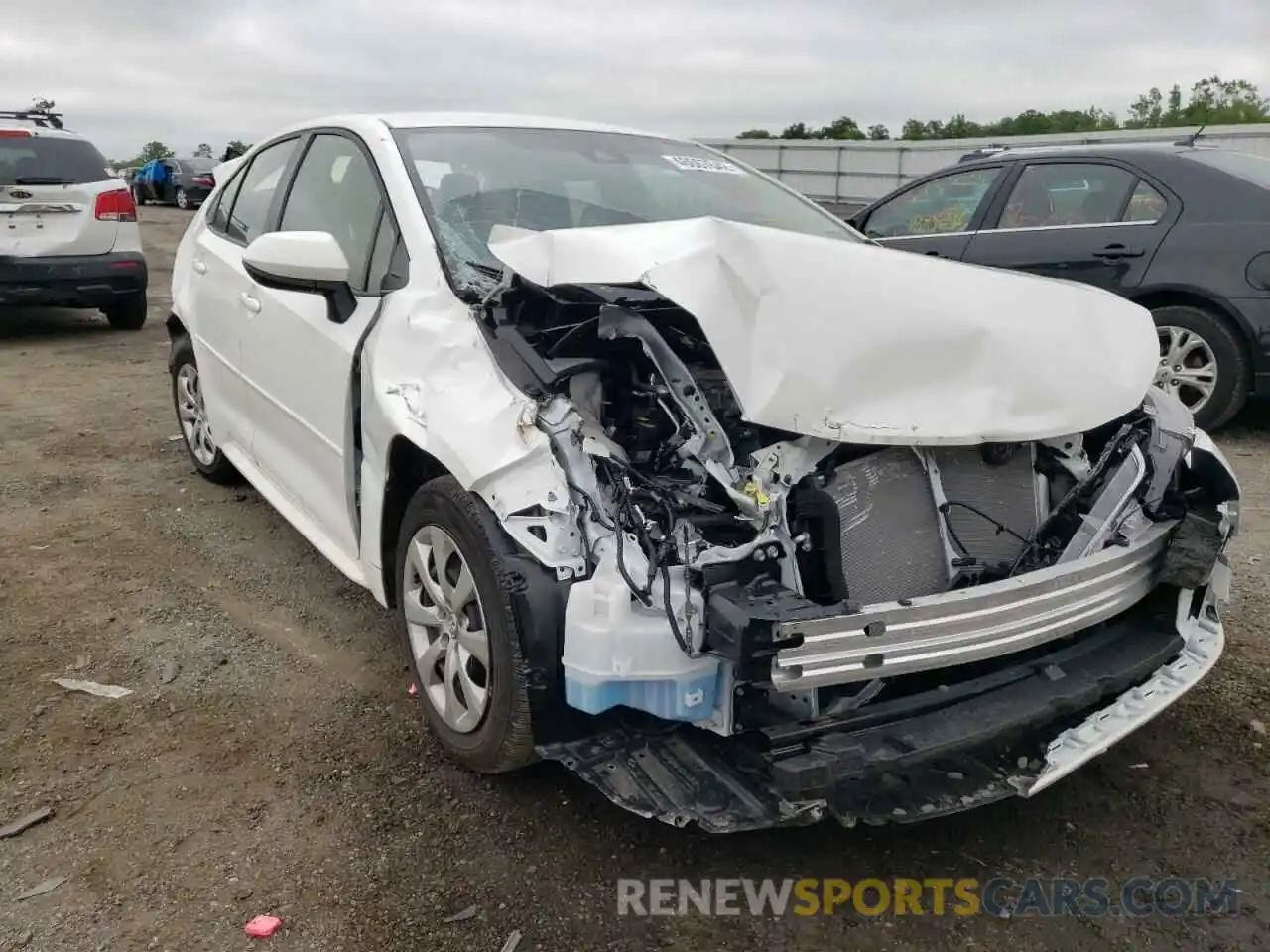 1 Photograph of a damaged car JTDEPMAE5MJ185052 TOYOTA COROLLA 2021