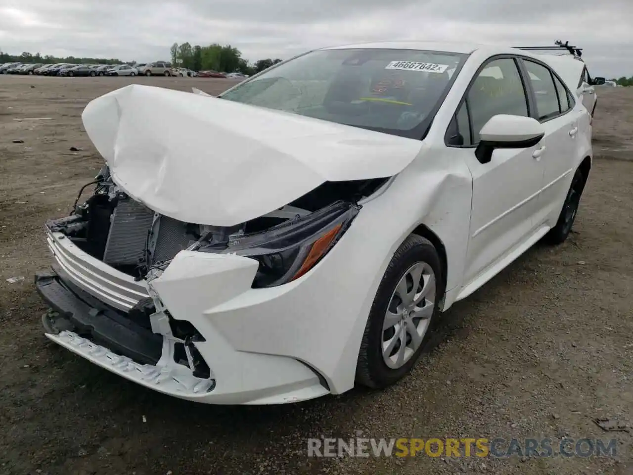 2 Photograph of a damaged car JTDEPMAE5MJ185052 TOYOTA COROLLA 2021