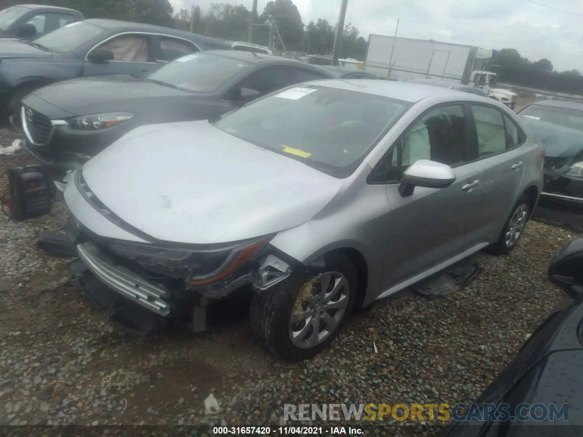 2 Photograph of a damaged car JTDEPMAE5MJ187951 TOYOTA COROLLA 2021