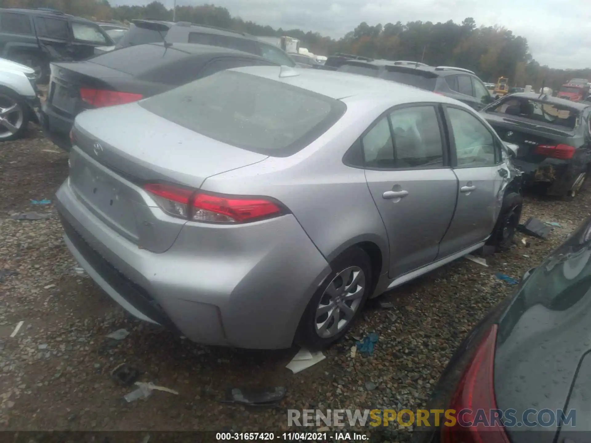 4 Photograph of a damaged car JTDEPMAE5MJ187951 TOYOTA COROLLA 2021