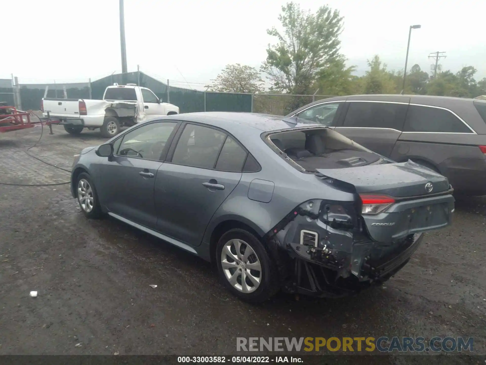 3 Photograph of a damaged car JTDEPMAE6MJ117438 TOYOTA COROLLA 2021