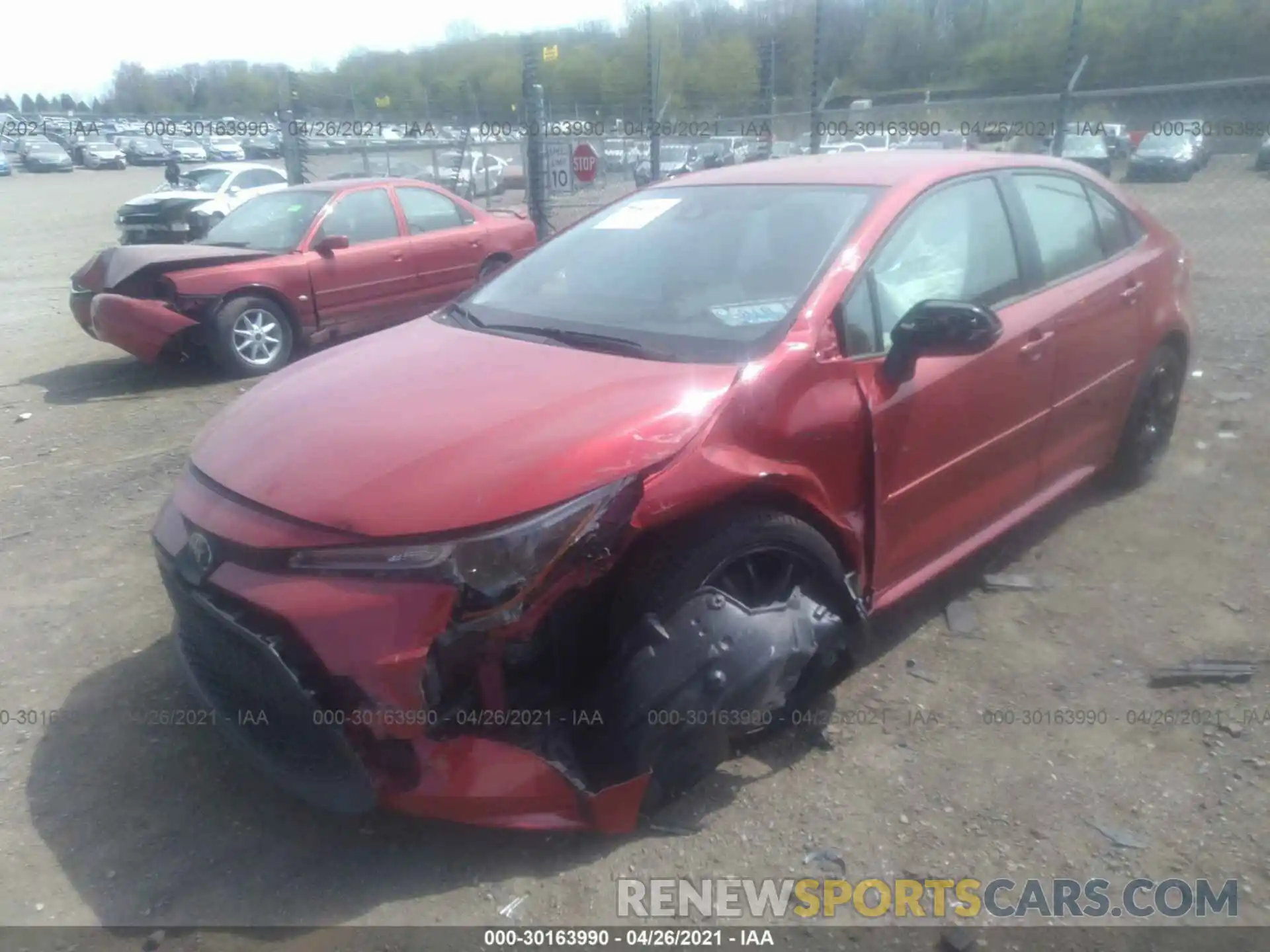 2 Photograph of a damaged car JTDEPMAE6MJ117729 TOYOTA COROLLA 2021