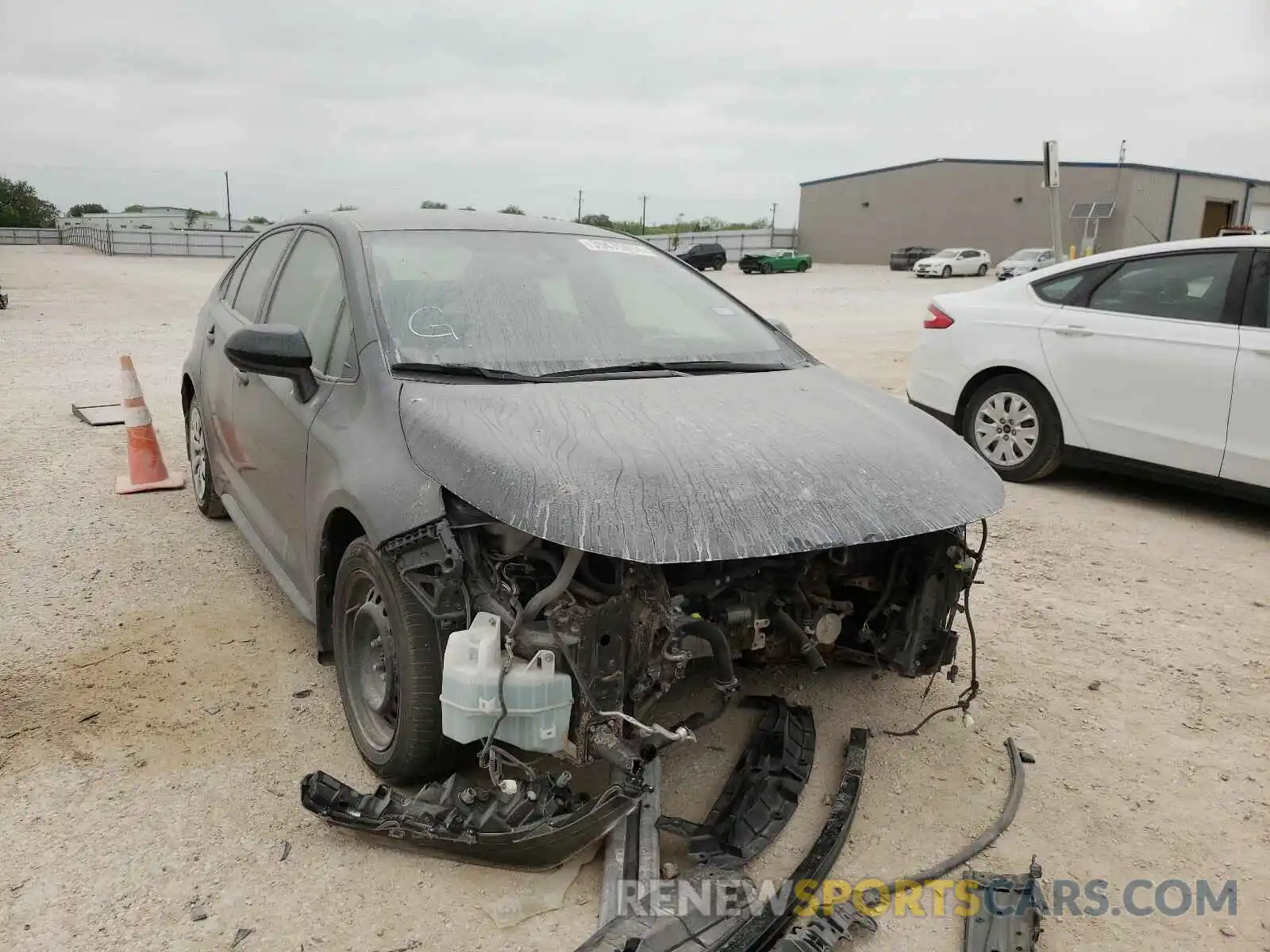 1 Photograph of a damaged car JTDEPMAE6MJ118024 TOYOTA COROLLA 2021