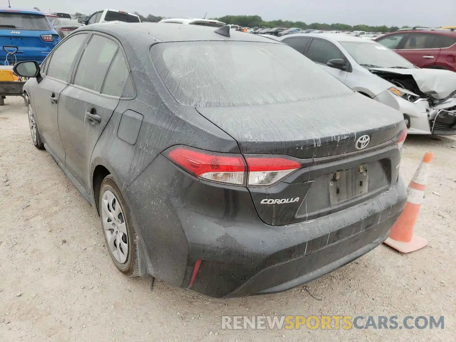 3 Photograph of a damaged car JTDEPMAE6MJ118024 TOYOTA COROLLA 2021