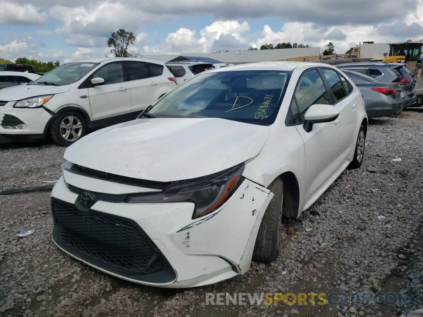 2 Photograph of a damaged car JTDEPMAE6MJ118301 TOYOTA COROLLA 2021