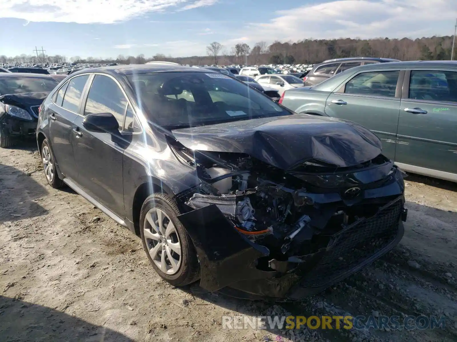 1 Photograph of a damaged car JTDEPMAE6MJ118847 TOYOTA COROLLA 2021