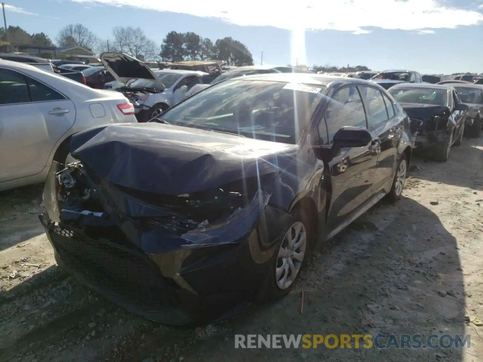 2 Photograph of a damaged car JTDEPMAE6MJ118847 TOYOTA COROLLA 2021