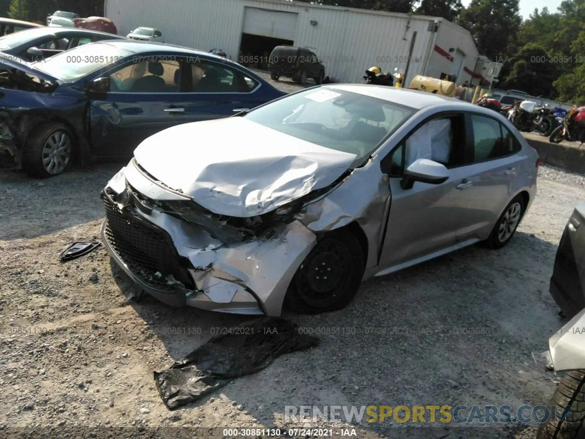 2 Photograph of a damaged car JTDEPMAE6MJ118914 TOYOTA COROLLA 2021