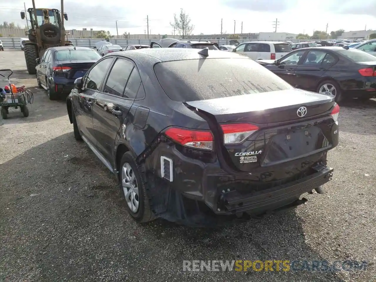 3 Photograph of a damaged car JTDEPMAE6MJ118993 TOYOTA COROLLA 2021