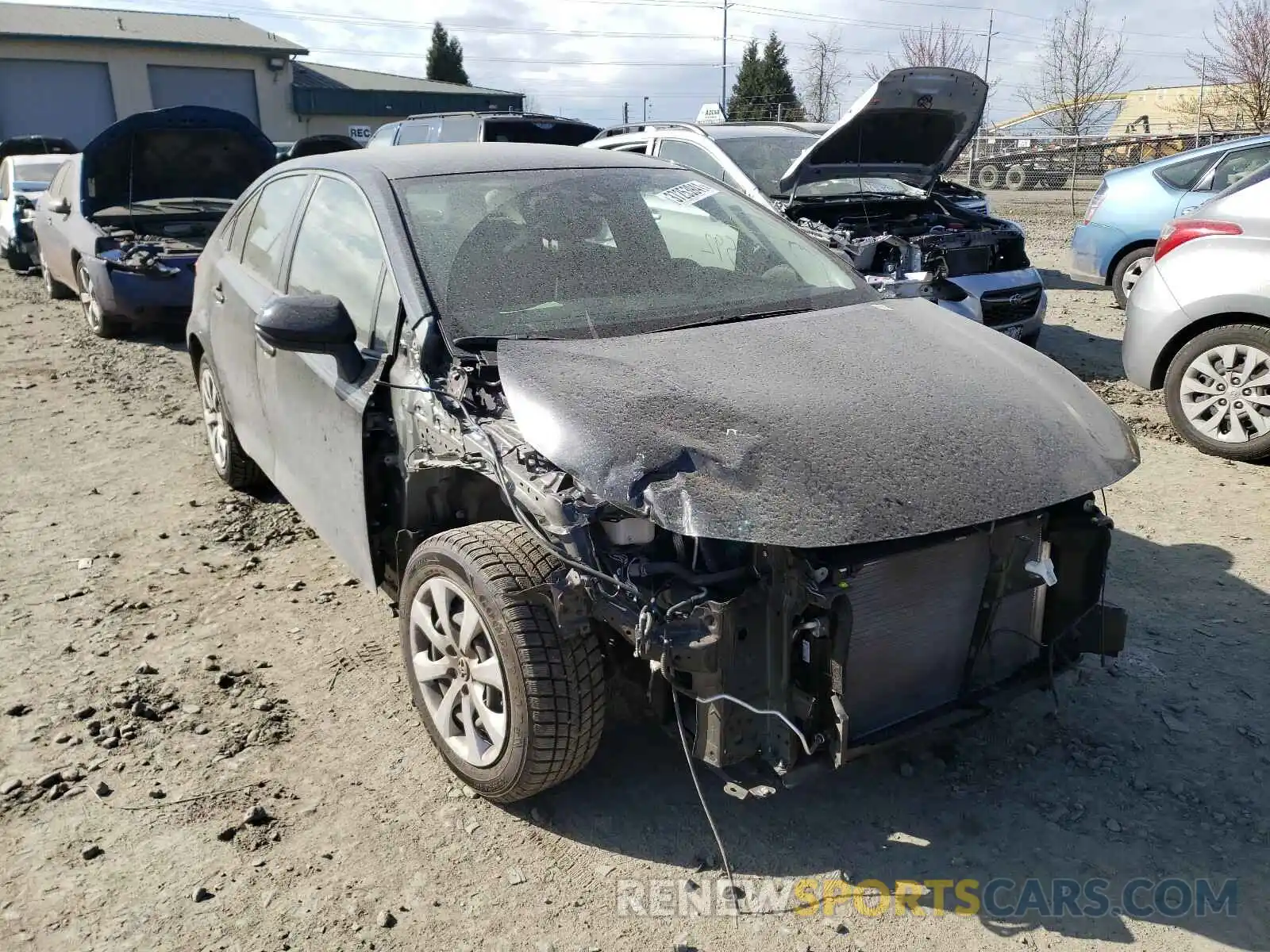 1 Photograph of a damaged car JTDEPMAE6MJ120338 TOYOTA COROLLA 2021