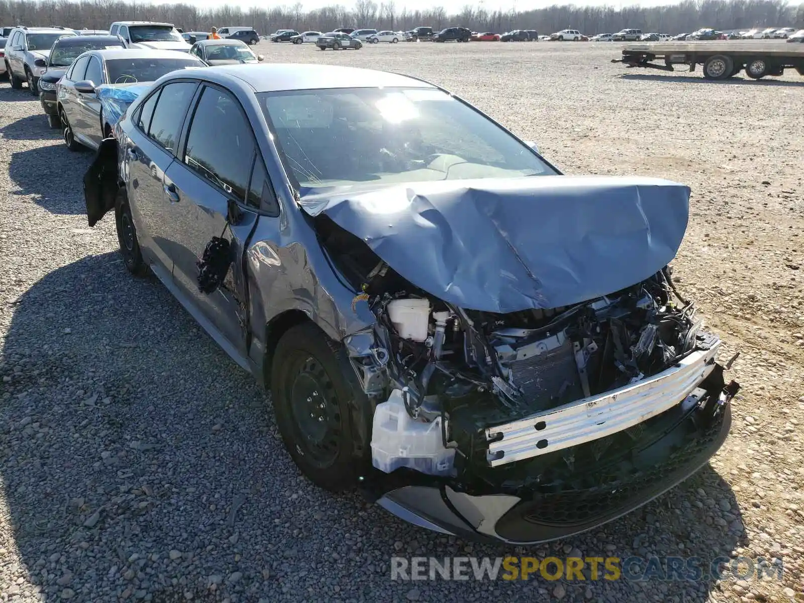 1 Photograph of a damaged car JTDEPMAE6MJ121098 TOYOTA COROLLA 2021